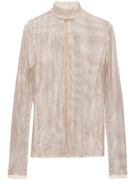 prada mesh shirt|More.